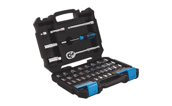 Channellock Standard and Metric 1\/4 In. and 3\/8 In. Drive Combination Socket Set (63-Piece)