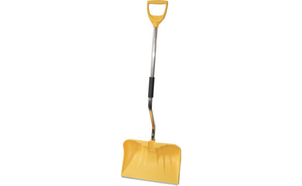 Rugg Back-Saver 20 In. Poly Snow Shovel & Pusher with Steel Wear Strip and 42 In. Lite-Wate Aluminum Handle
